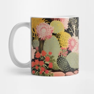 Night Cactus Garden Western Boho Mug